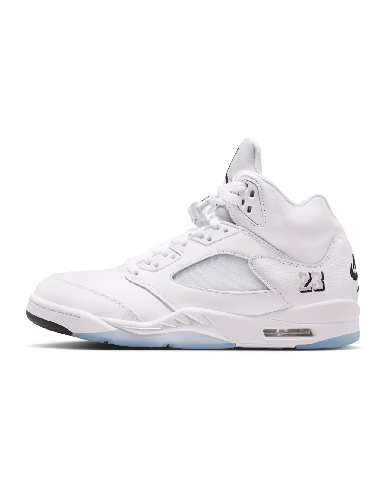 Air Jordan 5 Retro OG White and Metallic Silver