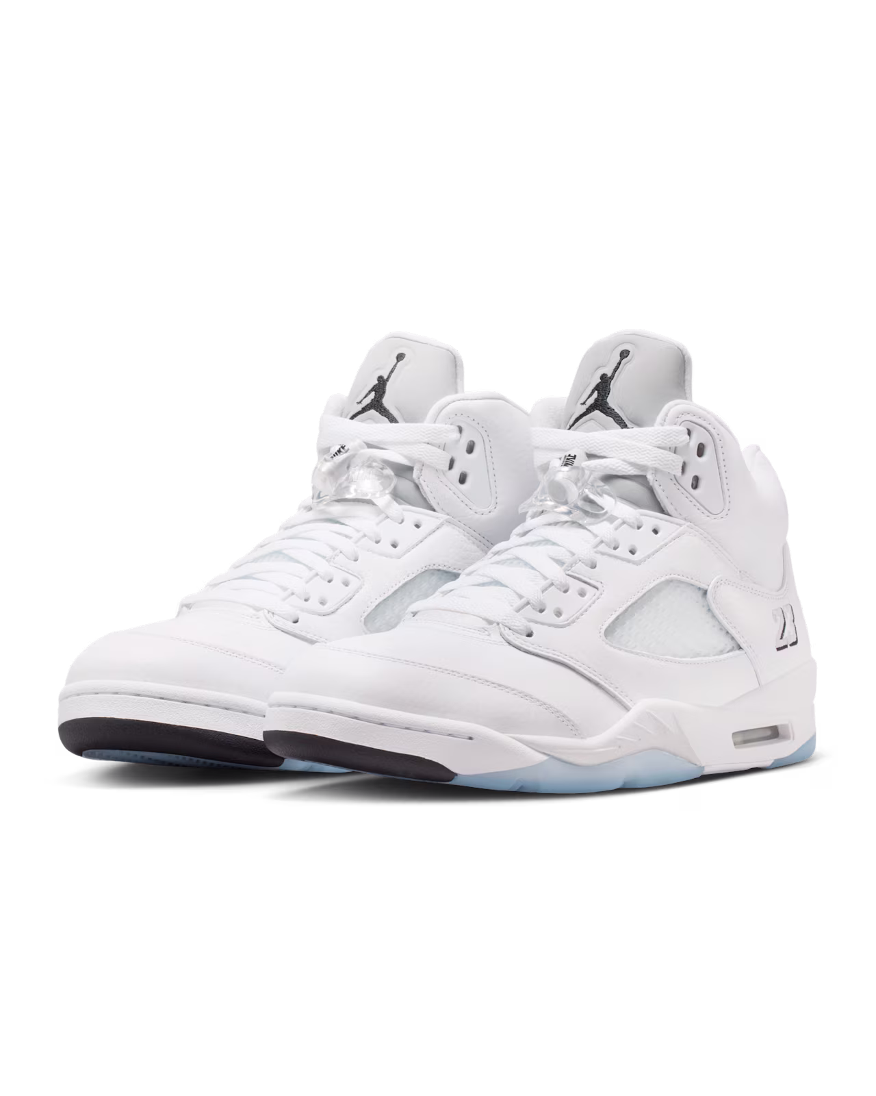 Air Jordan 5 Retro OG White and Metallic Silver - 5