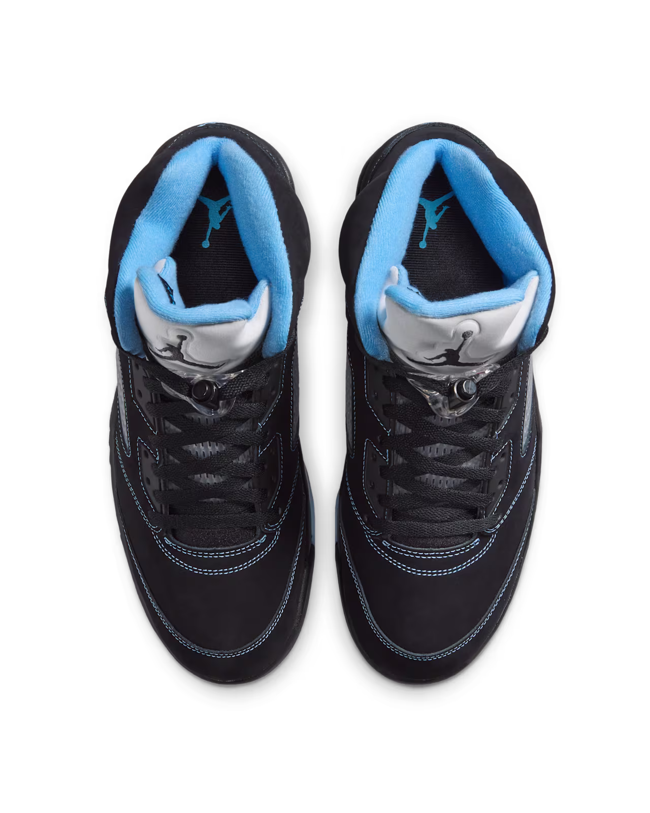 Air Jordan 5 Black Carolina Black and University Blue - 3