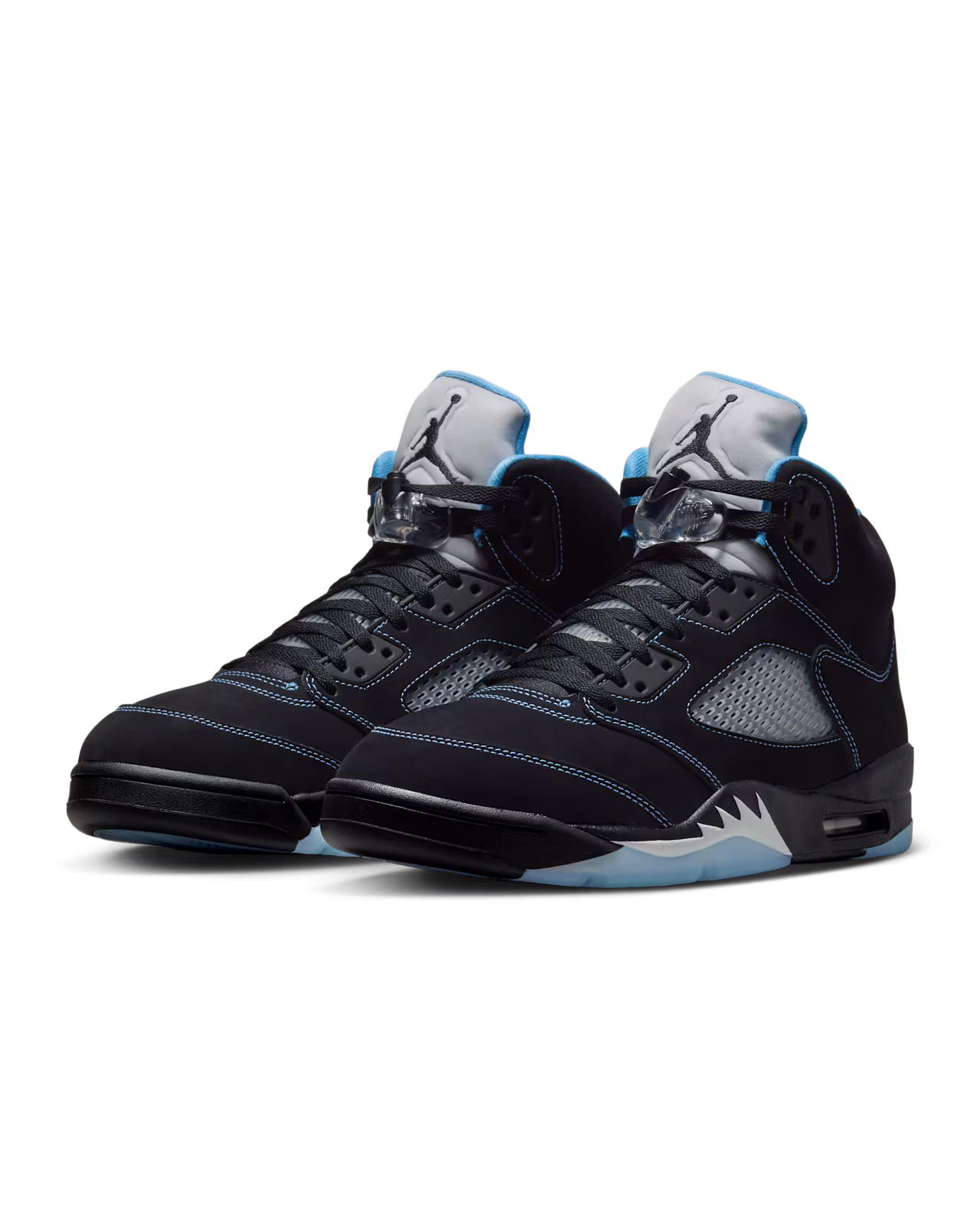 Air Jordan 5 Black Carolina Black and University Blue - 5