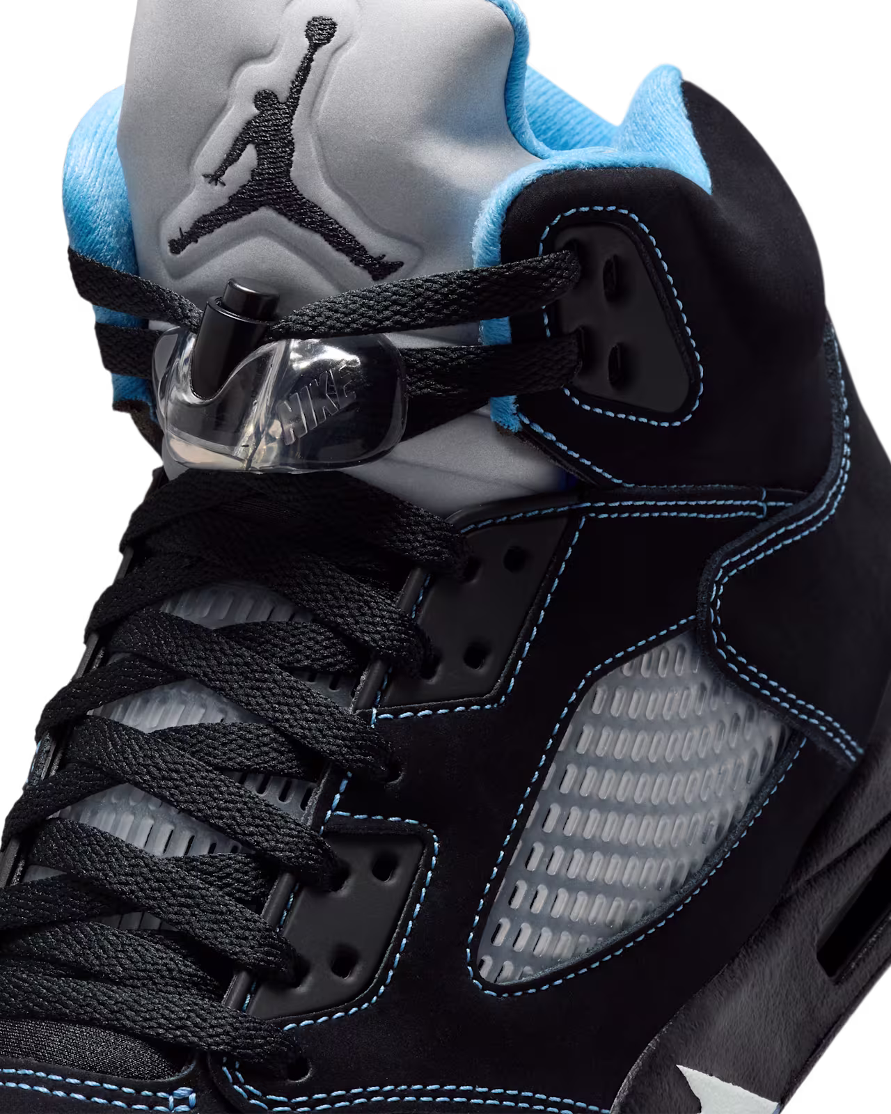 Air Jordan 5 Black Carolina Black and University Blue - 6